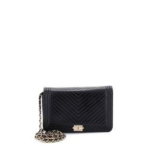 Chanel Boy Wallet On Chain Chevron #226376C30B